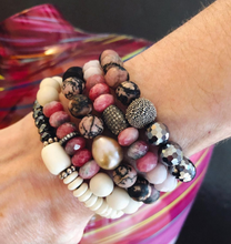 Load image into Gallery viewer, Hematite and Magnesite Bracelet