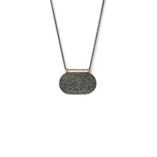 Load image into Gallery viewer, Mini Pavé Diamond Elliptical Necklace