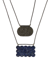 Load image into Gallery viewer, Blue Sapphire Cloud Necklace